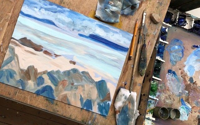 Oil painting class, all materials provided and great tuition by experienced artists. 