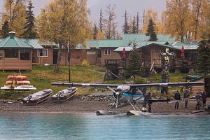 Fly Fishing at Redoubt Mountain Lodge  Luxury Fishing and Wildlife Lodge  in Lake Clark National Park, Alaska