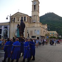 Lo sfondo dell'Abazia di Montecassino
