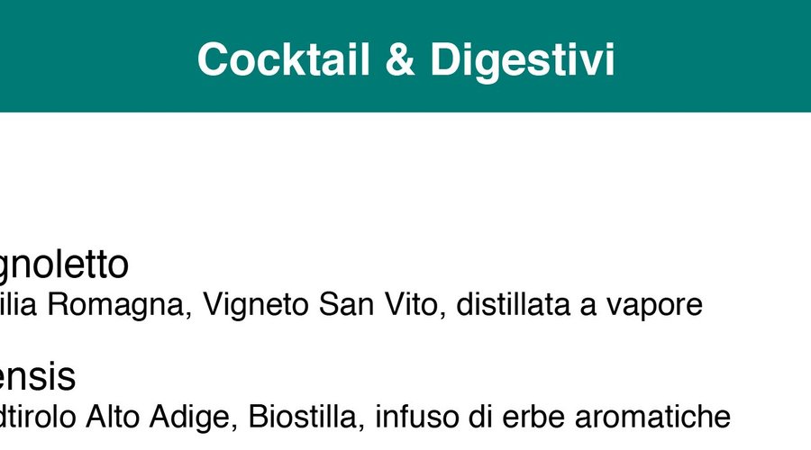 MENÙ OTTOBRE 2020