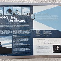 The sign on the lighthouse keepers house