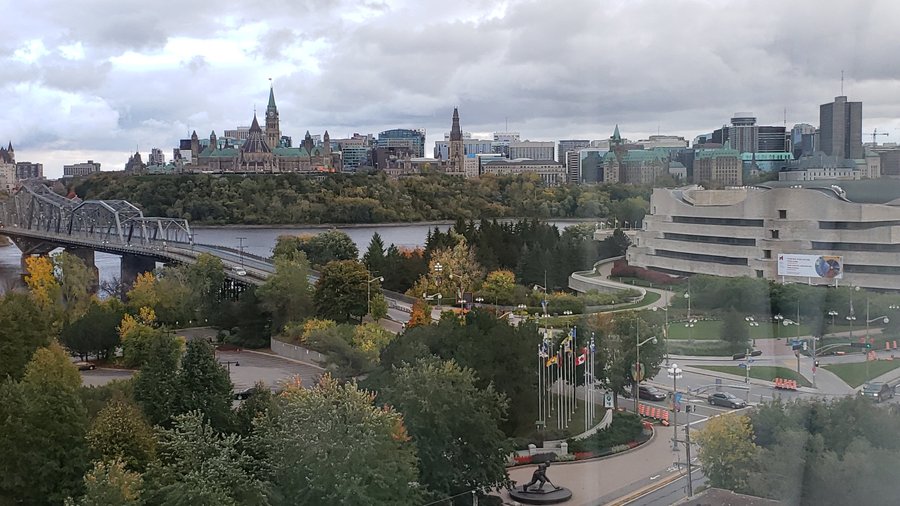 Vue imprenable sur le parlement du Canada, à Ottawa. 