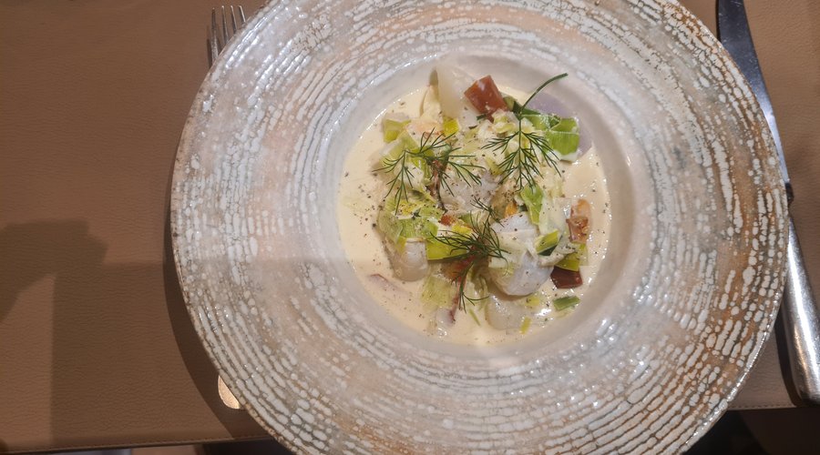Nage de Saint-Jacques et Gambas
