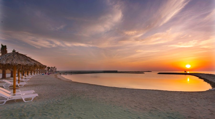 Witness a beautiful sunrise at our beach.