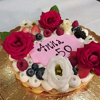 Cream Tarte rivisitata - fiori veri