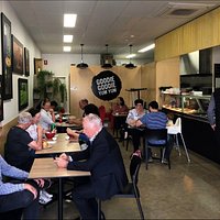 Not large dining area, but air conditioned and clean.