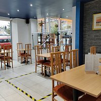 All social distancing measures are followed in our restaurant.