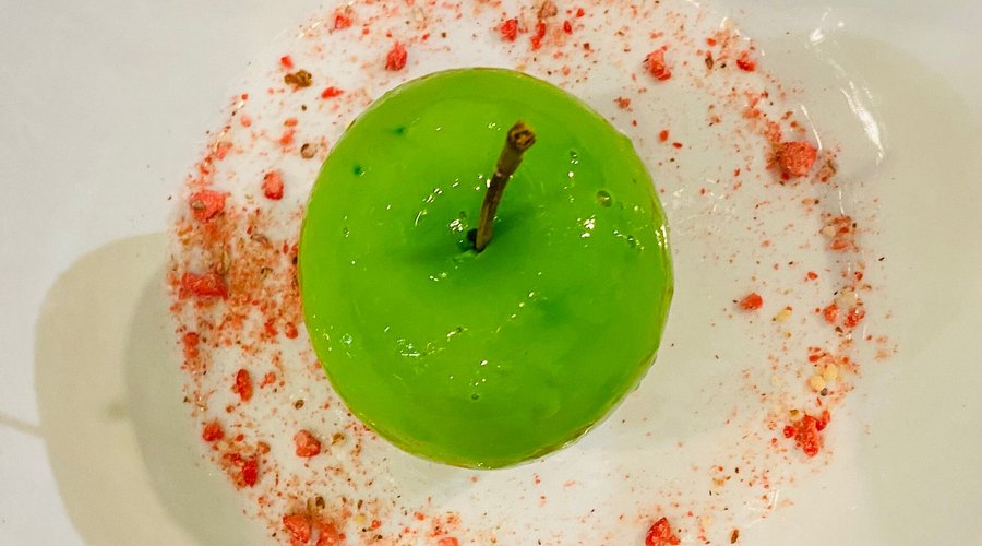 quand la pomme viens faire un clin d'oeil a la carte d'automne