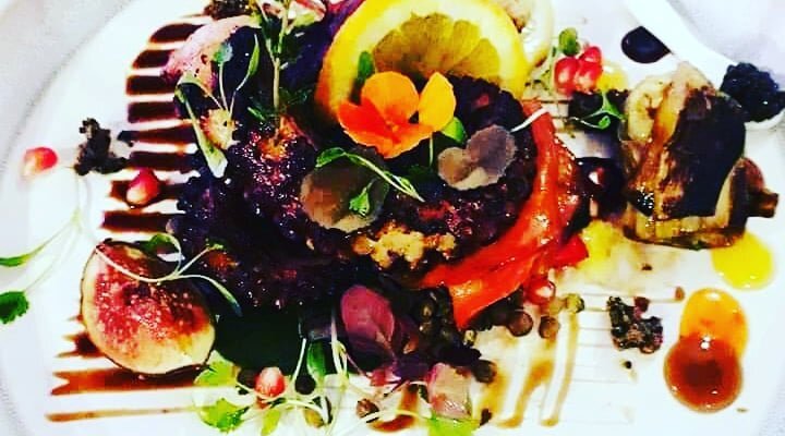 Black truffle and caviar grilled octopus 