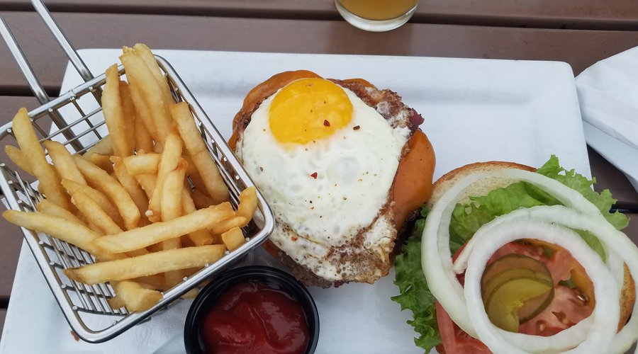 Burger with Egg