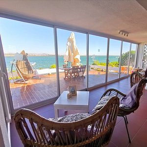 Living room with Ria Formosa  view
