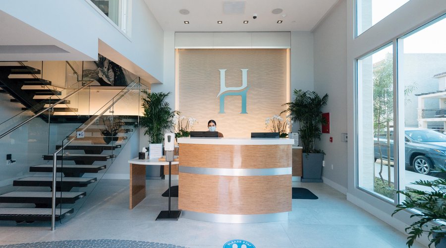 The front desk and concierge at H2O Hermosa.