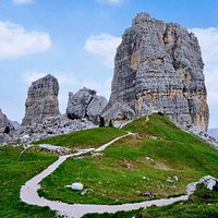 Il profilo delle Cinque Torri