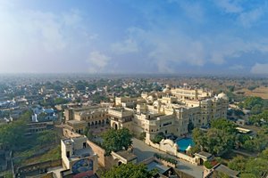 Alsisar Mahal in Alsisar, image may contain: Neighborhood, City, Cityscape, Urban