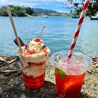 Great day for a soda and sundae
