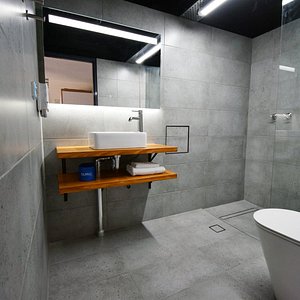 Industrial style bathrooms