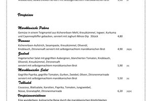 Speisekarte