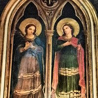Immagine delle Sante Perpetua e Felicita, martiri del III secolo, cappella laterale nella chiesa del SS. Sacramento a Casoria.