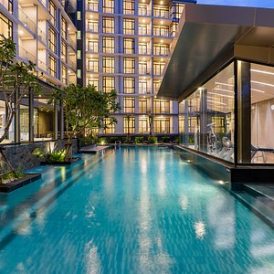 Arden Hotel and Residence by At Mind in Pattaya, image may contain: Pool, Water, Hotel, Swimming Pool