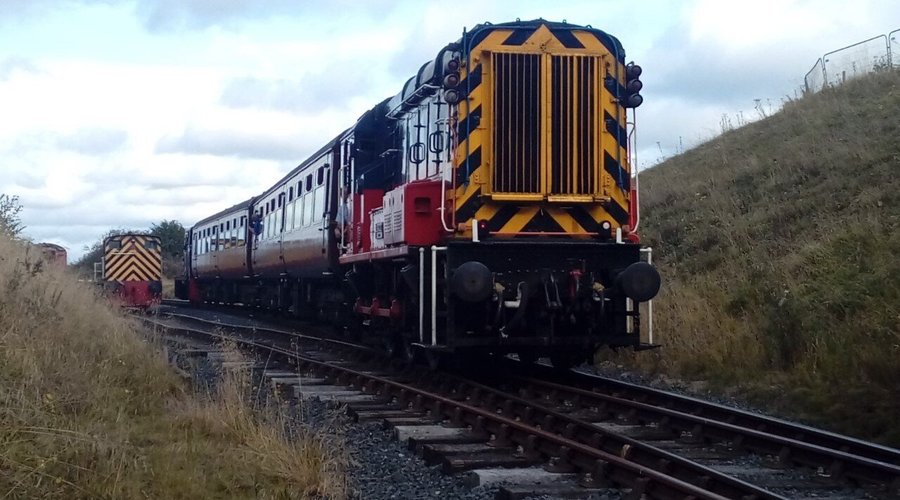 08757 "Eagle" leaving Lawley Station