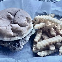Our grilled tenderloin and fries. Total YUM!