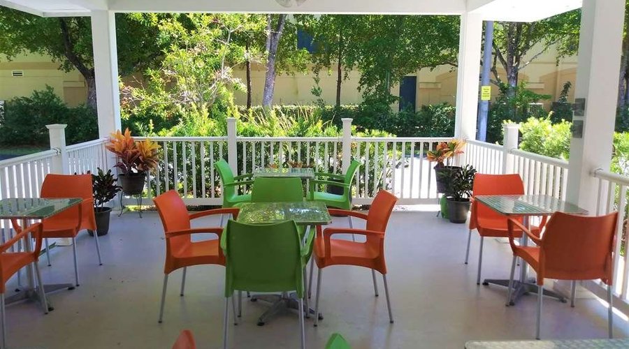 Hotel patio