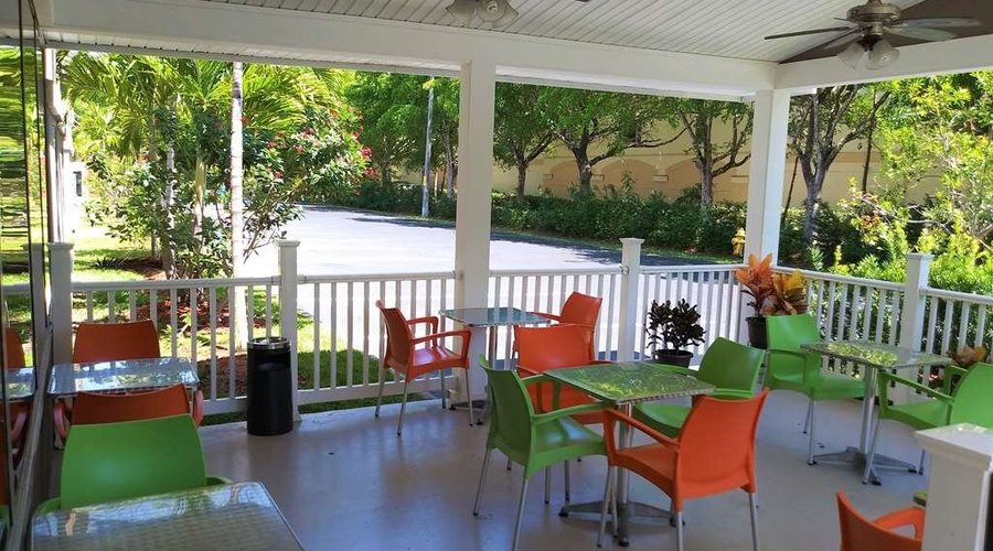 Hotel patio