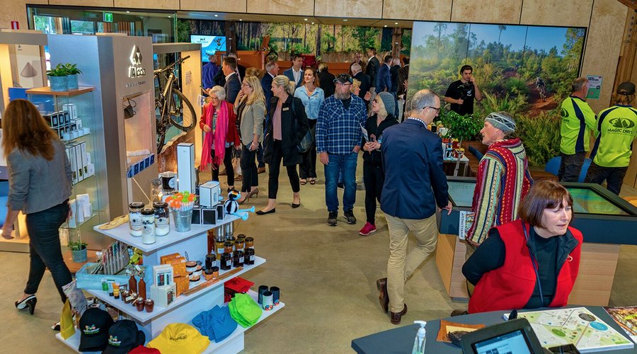 Gift shop, souvenirs and camping, hiking and mountain biking essentials. 