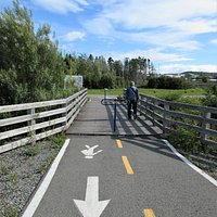 Parc du Ruisseau Lebrun, début de la piste cyclable situé près du Centre d'Information Touristique