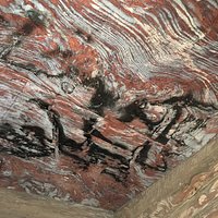 Striated-Stone Ceiling of Urn Tomb's Main Chamber