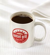 Sunset Grill Signature Blend freshly brewed coffee.