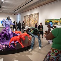Mary Sibande's 'Cry Havoc' at the Javett-UP Photo: Alet Pretorius