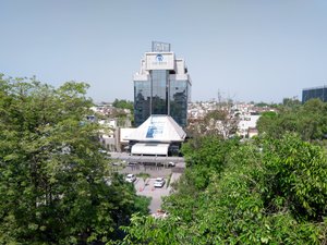 The Maya Hotel in Jalandhar, image may contain: City, Urban, Office Building, Neighborhood