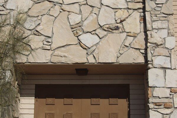 The wooden doors