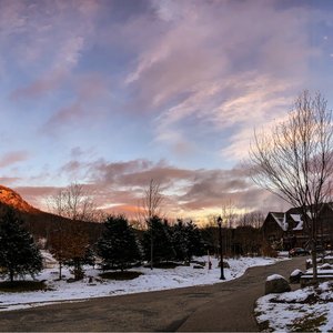 Sunset on the mountain