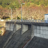 堤高32m、堤頂長160.5mで小規模の部類にはいるダムです。
