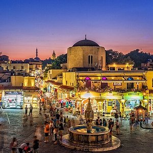 Fortress and Palace of the Grand Masters, UNESCO World Heritage Site, Rhodes  City, Rhodes, Dodecanese, Greek Islands, Greece, Europe - SuperStock