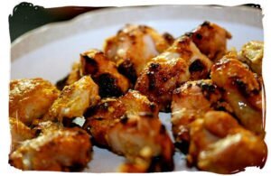 grilled chicken skewers 