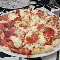 Pizza masa casera.