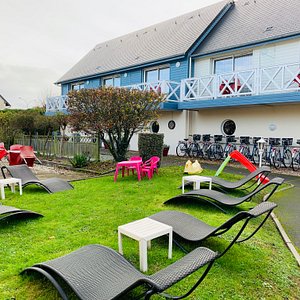 Motel Les Bleuets Honfleur - jardin et location de vélos