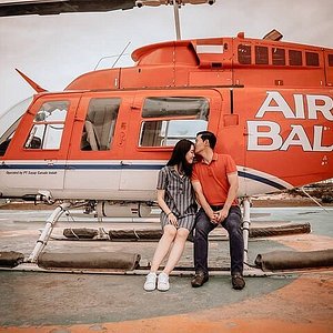 Helicopter ride in bali
