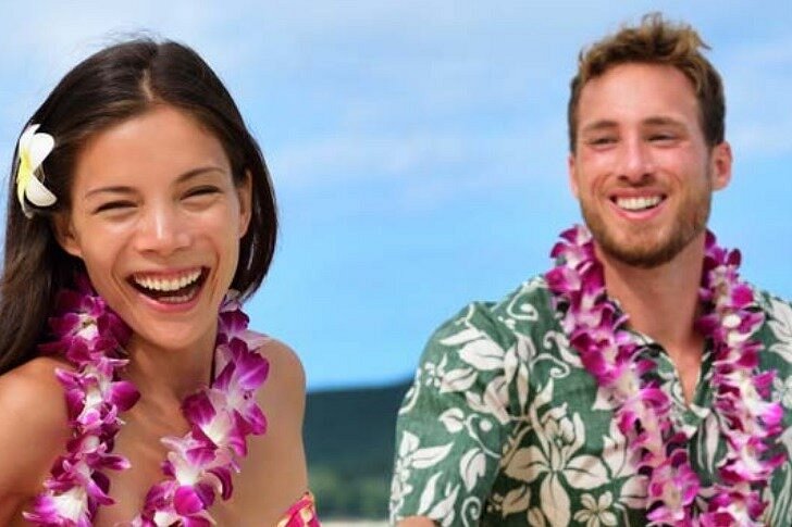 Traditional Airport Lei Greeting on Kona Hawai'i 2024 - Big Island