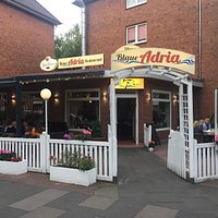Das Restaurant Blaue Adria (Außenansicht)