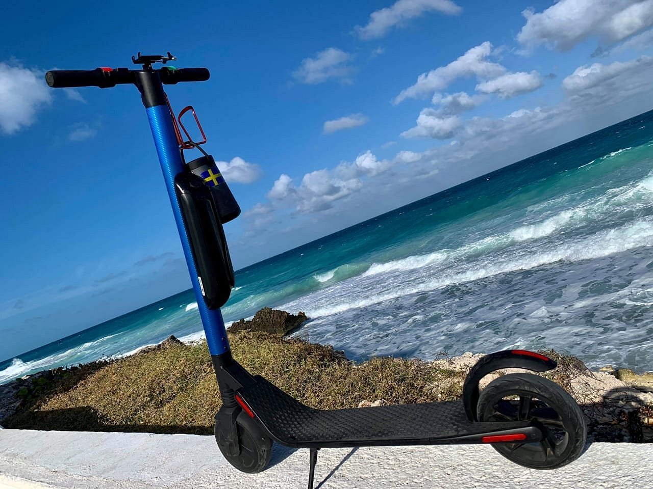 Electric scooter rental playa del carmen museum in tulum