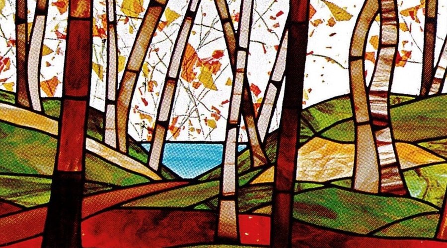Stained glass work by Tom Green.