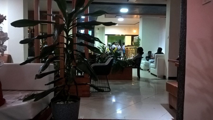 Inside Hemen Pizza and Juice - view from the VIP section at the back!!