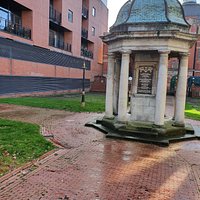 The William Roscoe Memorial in Roscoe Gardens