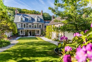 Stocks Hotel in Sark, image may contain: Housing, House, Manor, Outdoors