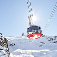 Titlis Rotair, le premier téléphérique à cabine tournante du monde.