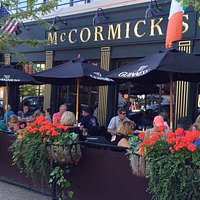 Shaded outdoor dining
